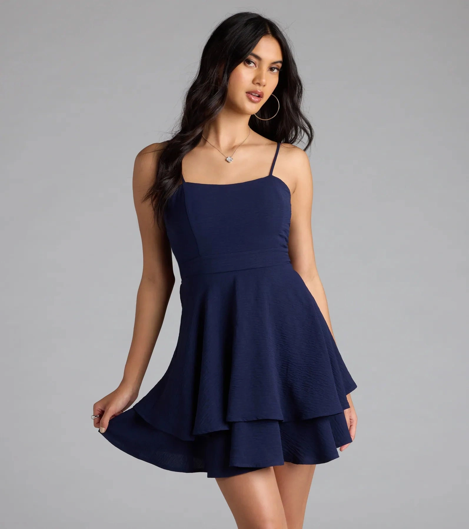 Sunshine Kisses & Ruffle Bliss: Tie Back Skater Dress for Your Lovely Day!